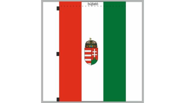 allomind Magyar nemzeti címeres zászló