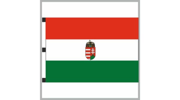 fekvobok Magyar nemzeti címeres zászló