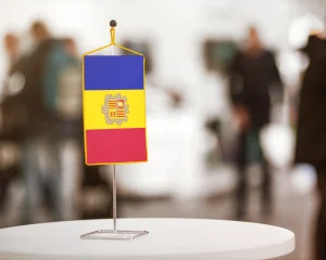 Andorra asztali zászló – 15×25 cm
