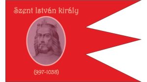 Szent István király emlékzászló