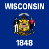 wi Wisconsin zászlaja