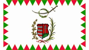 1848-49. korabeli zászló kültéri - egy oldalas