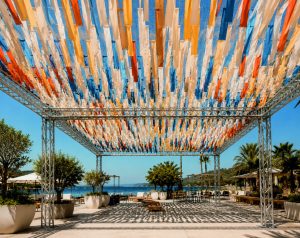 Szalagos Árnyékoló - Vegyes Mediterrán