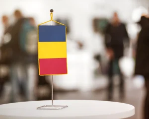 Csád asztali zászló – 15×25 cm