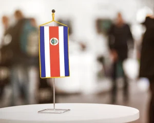 Costa Rica asztali zászló – 15×25 cm