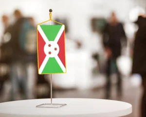 Burundi asztali zászló – 15×25 cm